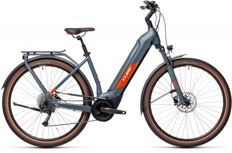 Электровелосипед Cube KATHMANDU Hybrid One 500 Голубо-красный Электровелосипед Cube KATHMANDU Hybrid One 500 Голубо-красный