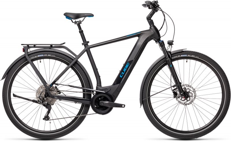 Электровелосипед Cube KATHMANDU Hybrid PRO 625 Черно-голубой Электровелосипед Cube KATHMANDU Hybrid PRO 625 Черно-голубой